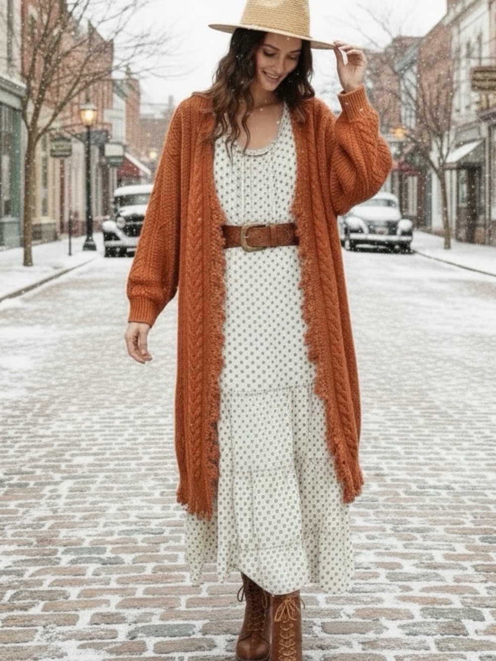 Jaded Gypsy Fly Away Dress Blue Polka Dot Linen Dress